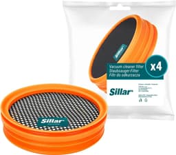 Sillar, set 4 filters voor stofzuiger, wasbaar stofzuigerfilter, vervanging FC8009 / CP0948, geschikt voor steelstofzuiger Philips SpeedPro 5000, 5000 AQUA — thumbnail 5