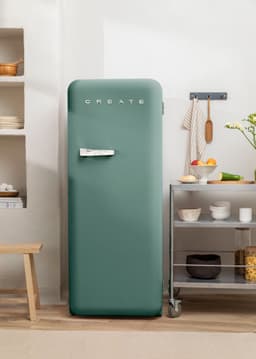 CREATE - Koelkast in retrostijl - Sage - Handvat Marmer - FRIDGE RETRO 281L — thumbnail 6