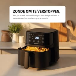 Brabantia Airfryer XL - 4 liter - Digitaal Touchscreen - 8 Kookprogramma's - Tot 4 Personen - PFAS-Vrij - 80ºC tot 200ºC - 1700 Watt - BBEK1134 — thumbnail 5
