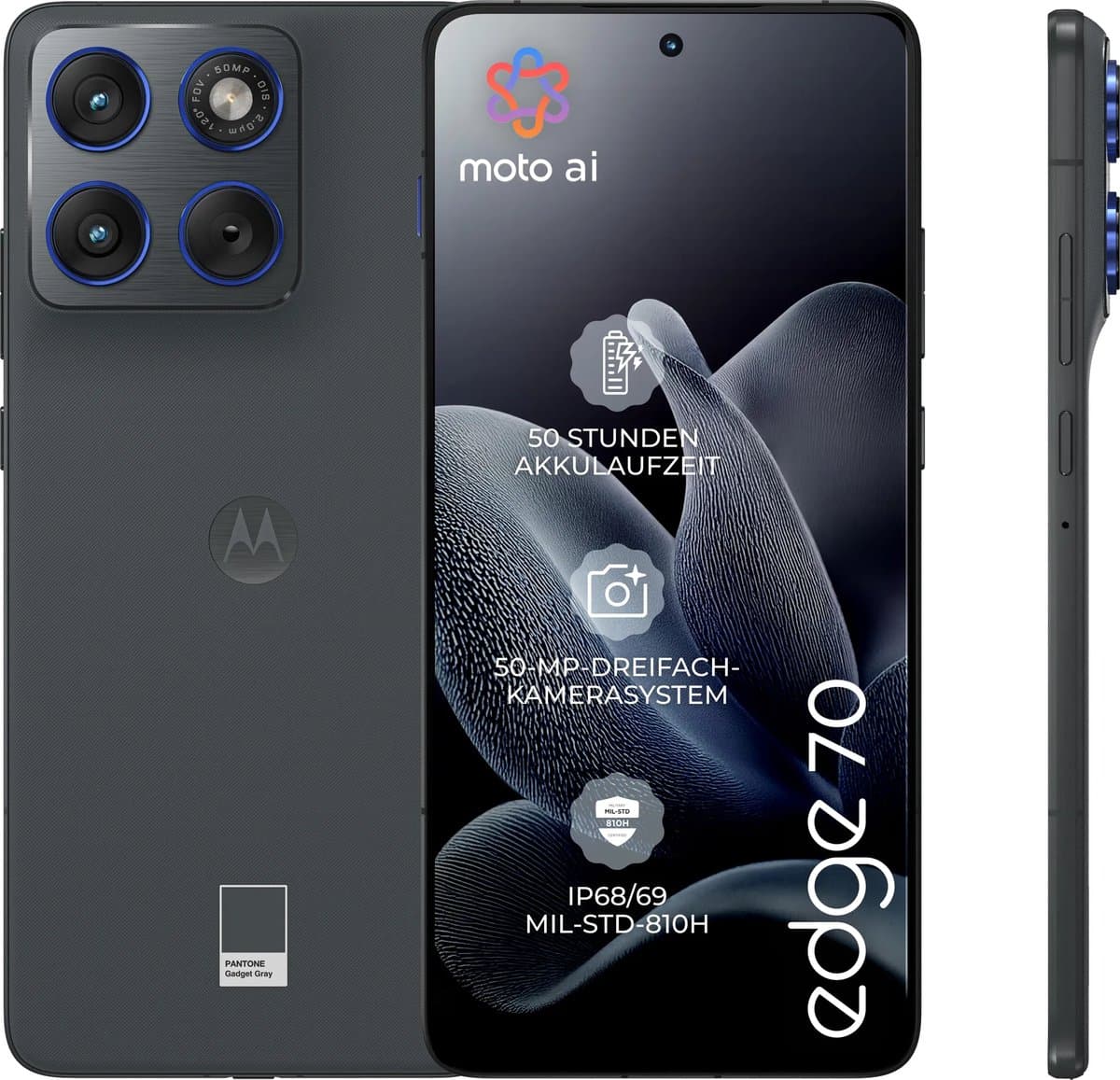 Motorola - Edge 70 - 512GB - Gadget Gray — afbeelding 1