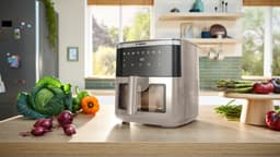 Bosch MAF671C0 Airfryer XXL - Serie 6 - 7,2L - Shake alarm - Kijkvenster - Warmhoudfunctie - 7 programma's - Tot 5 personen - Dark Cream — thumbnail 5