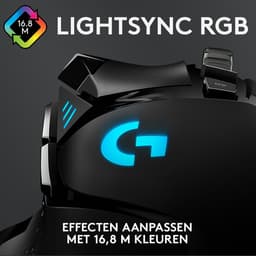 Logitech G502 HERO - Bedrade Gaming Muis - 25.600 DPI - Rechtshandig - Zwart — thumbnail 5