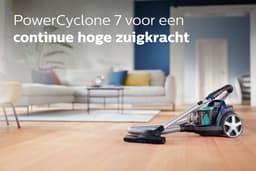 Philips Stofzuiger zonder Zak FC9556/09 - Alle Vloertypen - Sterke Zuigkracht - Met H13 Allergiefilter - 3 Extra Mondstukken - Blauw — thumbnail 8