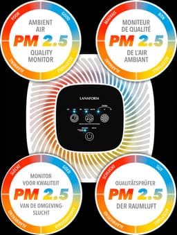 Lanaform - AV-99C - Luchtreiniger WiFi HEPA H13 - Verwijdert 99,95% Van Deeltjes, Pollen, Dierenharen - Koolstoffilter, UV Licht - PM2.5 Sensor - Stille Nachtmodus - CADR 145 M³/h, Voor 25 M² — thumbnail 20