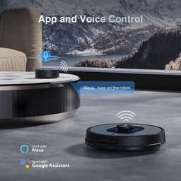 Bagotte Shellbot SL60 Robotstofzuiger met Dweilfunctie, 2-in-1 Self-charging Shellbot SL60 Robot Vacuum Cleaner, Laser Lidar Navigatie met Camera, 4000Pa Sterke Zuigkracht, 200 Mins+ Runtime, App No-go Zone, Compatibel met App,Alexa, Google Assistant — thumbnail 5