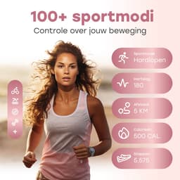Bizoule Smartwatch Beleza - Smartwatch Dames Zilver - 1.1 AMOLED Touchscreen - 40mm - Horloge met Belfunctie - Stappenteller - Android en iOS — thumbnail 14