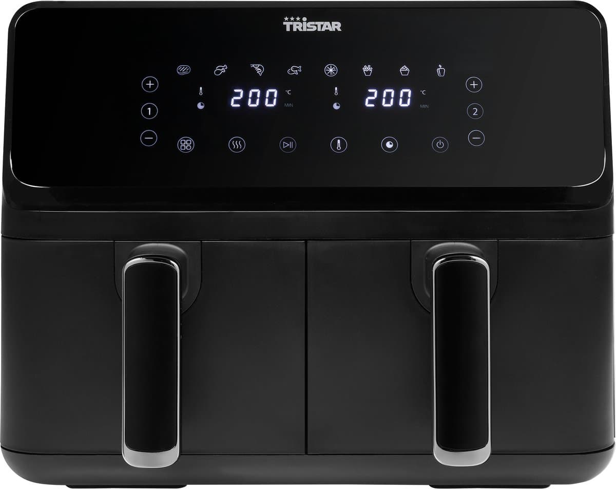Tristar FR-9026 - Dubbele Airfryer XXL - 2x4L - 2 onafhankelijke kookzones - 8 Bakprogramma's - PFAS-vrij — afbeelding 1