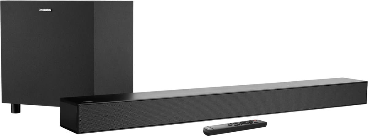 MEDION S61022 3.1 Dolby Atmos Soundbar met draadloze subwoofer (voor tv-apparaten, Bluetooth 5.3, HDMI eARC CEC, — afbeelding 1