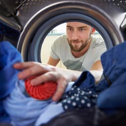 wasbol set van 4 - voor wasmachines - tot 90°C - huidvriendelijk - rood — thumbnail 6