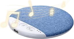 Ultradunne Bluetooth-kussenspeaker – Mini draagbare speaker voor onder het kussen – Draadloos slaapapparaat met witte ruis en timer – Met beengeleiding – Geschikt voor zijslapers – Biedt intieme stereo voor volwassenen en kinderen – Blauw — thumbnail 1