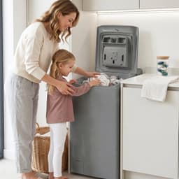 Heinner HWM-TL8013IVKSA++ Bovenlader Wasmachine 8 kg – 1300 tpm – Inverter Motor – Energieklasse A – 15 Programma’s met Trommelreiniging – Kinderslot – Zilver – 5 Jaar Garantie — thumbnail 11