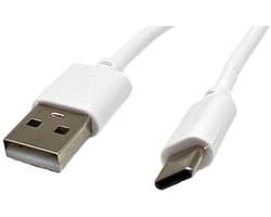 USB-C Laadkabel - Datakabel Type C - Externe Harde Schijf - Snel Laden en Data - 1 Meter - Wit