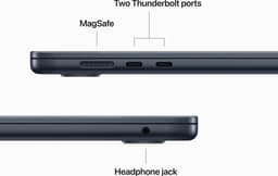 Apple Macbook Air (2023) MQKX3N/A - 15 inch - M2 - 512 GB - Middernacht — thumbnail 4