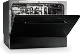 Klarstein Vaatwasser Amazonia 6 - Mini - Vrijstaand - Afwasmachine - 6 Programma's - 55 x 43,5 x 49,5 cm - Zwart - Tafelvaatwasser - 6 Maatgedekken 49 dB 50 cm 1380W - AquaStop Inbouw - glas - Dishwasher - Vaatwasmachine — thumbnail 1