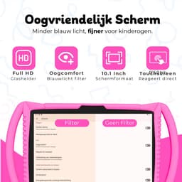 Bosstony Snelle Kids Tablet 10 inch - Ouderlijk Toezicht - 6000mAh Batterij - Android 13 - Incl Beschermpakket - Kindertablet vanaf 3 jaar — thumbnail 2