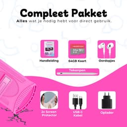 Bosstony Snelle Kids Tablet 10 inch - Ouderlijk Toezicht - 6000mAh Batterij - Android 13 - Incl Beschermpakket - Kindertablet vanaf 3 jaar — thumbnail 10
