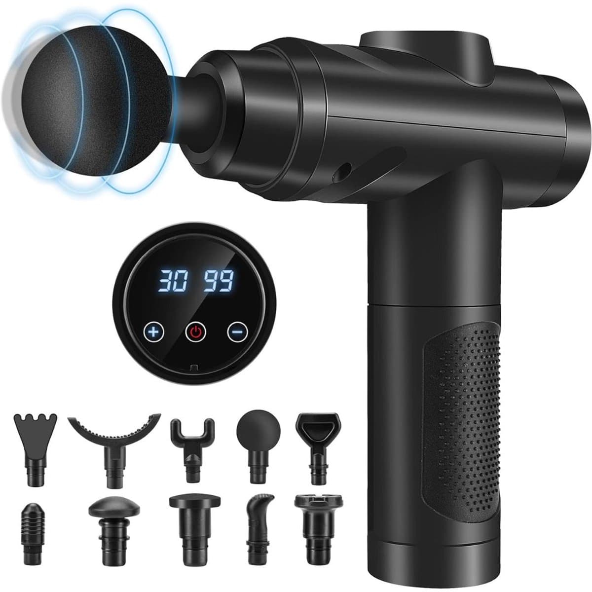ApexArte® Massage Gun Professioneel - Massage Apparaat - Theragun - Zwart — afbeelding 1