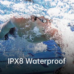 Bone Conduction Headphone - IPX8 Waterdicht - 32GB Geheugen - Open-Ear Draadloze Koptelefoon met Microfoon - Sport & Zwemmen - Gratis zwem oordoppen — thumbnail 6