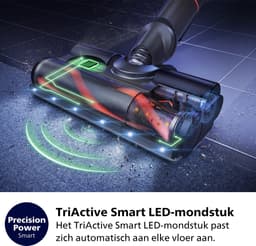 Philips Steelstofzuiger met Dweilfunctie XC7055/01 Aqua - Draadloos en Zonder Zak - Zuigmond met LED Verlichting — thumbnail 3
