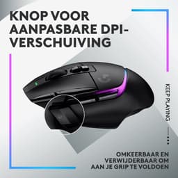 Logitech G502 X Plus - Draadloze Gaming Muis - Rechtshandig - Optisch - RGB - Zwart — thumbnail 5