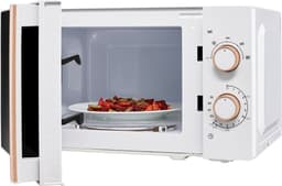 MEDION Magnetron (houtlook, 20 liter, 700 watt, spiegelende deur, 5 vermogensstanden, ontdooifunctie, timer, MD10596) wit — thumbnail 3