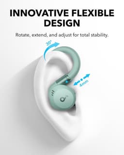 soundcore Sport X20 by Anker, True-Wireless Workout Earbuds, Rotatable and Extendable Ear Hooks, Noise Cancelling, Deep Bass, IP68 Waterproof, Sweatproof, Dustproof, 48H Play, Sport Earbuds for Gym — thumbnail 12