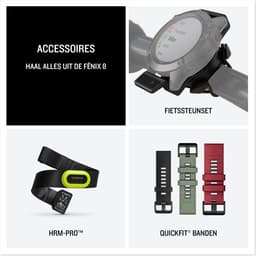 Garmin fenix 8 - 51mm - Multisport Smartwatch - AMOLED-Scherm - Donkergrijs/zwart — thumbnail 11