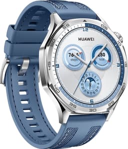 HUAWEI WATCH GT5 46mm Blauw Geweven Horlogeband - Verbeterd 24/7 gezondheidsbeheer - Tot 2 weken batterijduur - Compatibel met iOS & Android — thumbnail 2