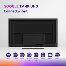 STRONG - TV 55" (139 cm) SRT55UG7773C - Smart Google TV 4K UHD - Chromecast - Google Assistant - Dolby ATMOS - Doly Vision - Drievoudige tuners - Wifi - Bluetooth - Port Ethernet - 3xHDMI + 2xUSB - NETFLIX — thumbnail 3