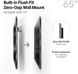 LG G5 OLED65G54LW - 65 inch - 4K OLED Evo Max - 2025 - Inclusief muurbeugel - Smart TV — thumbnail 9