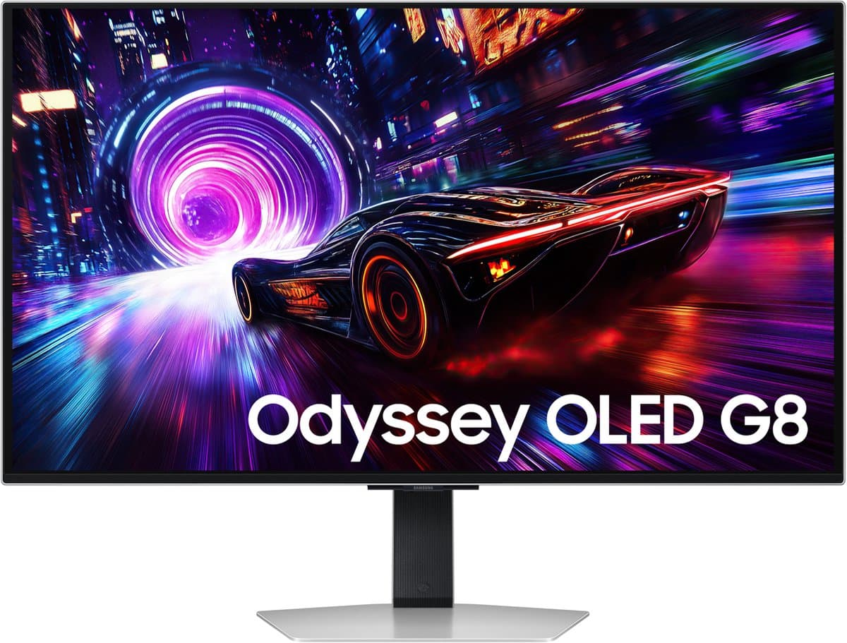 Samsung S32FG814SU computer monitor 81,3 cm (32") 3840 x 2160 Pixels 4K Ultra HD OLED Zilver — afbeelding 1