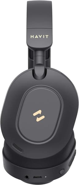 Havit H668BT (Black) Hoofdtelefoons Bedraad en draadloos Hoofdband Muziek/Voor elke dag USB Type-C Bluetooth Zwart — thumbnail 2