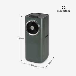 Klarstein mobiele airconditioner met luchtafvoerslang, 5-in-1 airconditioner, ventilator, luchtontvochtiger, luchtreiniger & nachtmodus, app-bediening, kleine & draagbare airconditioner voor thuis & op kantoor, 12000 BTU,4 kW voor 56 m² 50 dB — thumbnail 5