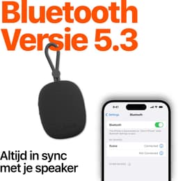 Mini Speaker Bluetooth 5.3 - 12+ Uur Afspeeltijd - Spatwaterbestendig - Draadloze Speakers Klein - Zwart — thumbnail 2