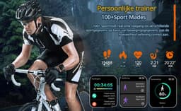 DrPhone ChronoWatchX2 – Robuuste Smartwatch | 2.0" HD | Bluetooth Bellen | Hoogtemeter | IP67 | 100+ Sportmodi - Zwart — thumbnail 21