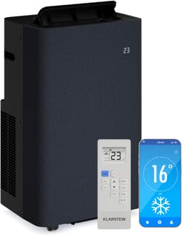 Klarstein Mobiele Airco AireLux Draagbare Airconditioner - 14.000 BTU, Smart App & Voice Control, voor kamers tot 30 m², 4-in-1 Koelen, Ontvochtiger, Ventilator & Slaapstand, Stil, Window Kit Inbegrepen, Donkergrijs — thumbnail 12