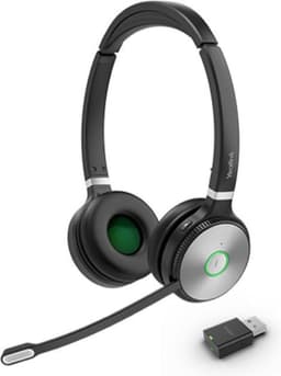 Yealink WH62 Portable Headset Draadloos Hoofdband Oproepen/muziek Zwart, Grijs — thumbnail 1
