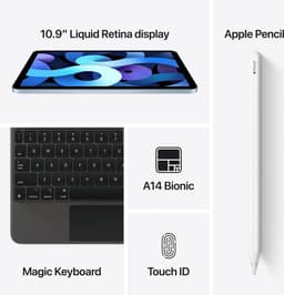Apple iPad Air (2020) - 10.9 inch - WiFi - 64GB - Zilver — thumbnail 10