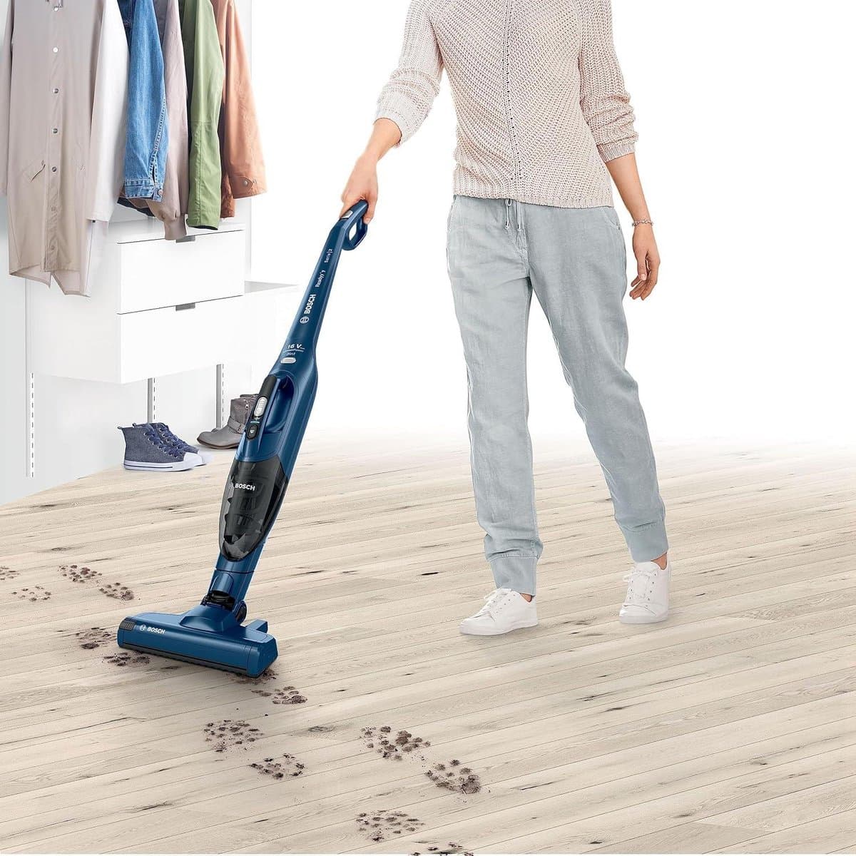2-in-1 Oplaadbare Draadloze Stofzuiger Max. 16 V - Blauw — afbeelding 1