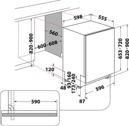 Whirlpool WD6I D741A S - Inbouw vaatwasser (60 cm) — thumbnail 8