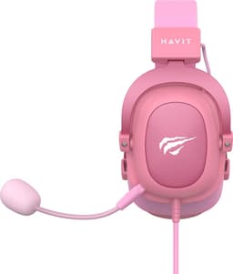 HAVIT Gaming Headset geschikt voor PC, PS4, PS5, Xbox One & Xbox Series – 3.5 mm Ergonomische Koptelefoon met verstelbare Microfoon - Roze — thumbnail 2