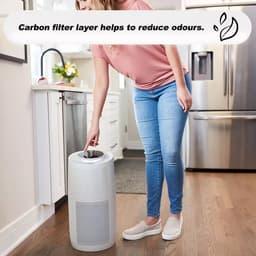 Instant™ Air Purifier Luchtreiniger Wit - Keuken / Slaapkamer tot ± 22m² - Met HEPA-13 Filter - 3-in-1 Filtratie Tegen Woning Allergenen & Huisdier Allergie - Verwijdert 99.9% Bacterien, Stof, Rook, & Stuifmeel met Plasma Ion Technologie - AP200 — thumbnail 20