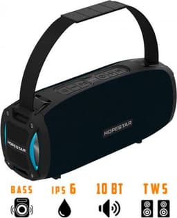 Hopestar H24 Pro 10W Speaker zwarte draagbare draadloze Bluetooth-luidspreker met IPX6 waterdichte radio en apparaatoplader — thumbnail 3