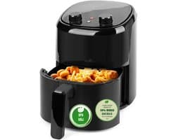 SCH® Mini airfryer - Airfryer - Airfryer klein - Zwart - ‎23cm x 23cm x 26cm