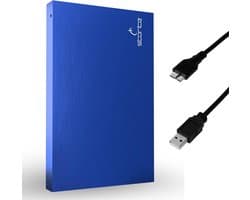 2,5 inch draagbare externe harde schijf 120 GB - Ultradunne HDD back-upopslag met USB 3.0 - Snelle gegevensoverdracht voor PC, Mac, Windows, gaming, laptop en desktop - Blauw