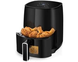 Aura® Mini airfryer - Airfryer - Airfryer klein - Zwart - ‎25cm x 30cm x 35cm