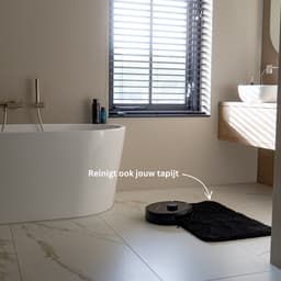 TONIHOMI® Q8 - Robotstofzuiger met dweilfunctie - Automatisch legen - Robotstofzuiger met laadstation - LDS Laser navigatie - Met app - Zwart — thumbnail 2