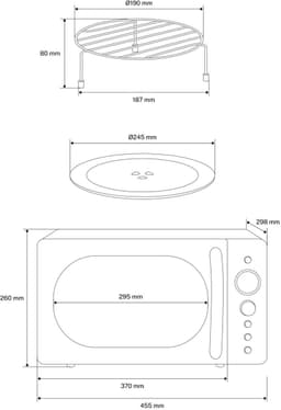 CREATE - Digitale magnetron-grill 900 W - Zwart - MICROWAVE RETRO — thumbnail 6