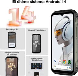 DOOGEE V MAX PLUS 5G Robuuste Smartphone - 36 GB ROM - 512 GB ROM - 22000 mAh 33 W - 6,58 inch IPS 120 Hz - IP68/IP69K Outdoor Telefoon - Dual SIM 5G - 200 MP + 32 MP - Android Smartphone - Nachtzicht, GPS, NFC, Face ID - Grijs — thumbnail 6
