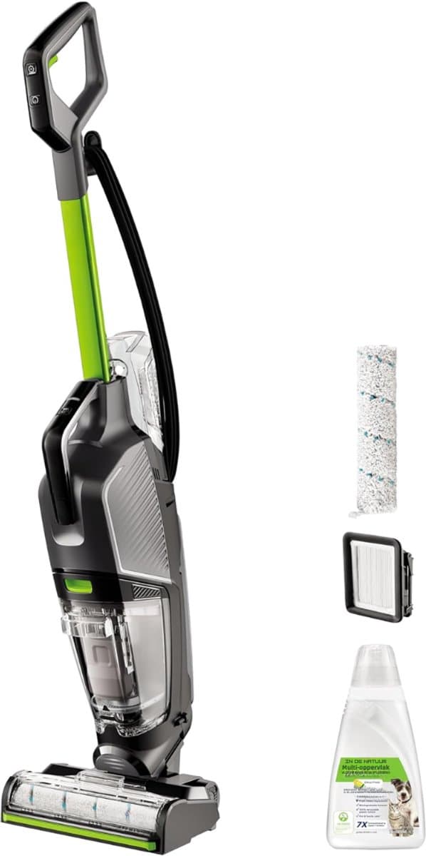Core® Steelstofzuiger met snoer - Steelstofzuiger - Stofzuiger - Grijs /Groen- ‎25cm x 27cm x 112cm — afbeelding 1